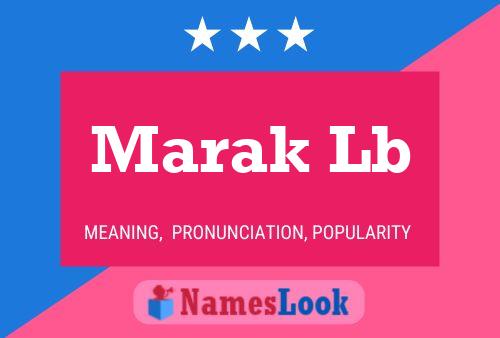 ملصق اسم Marak Lb