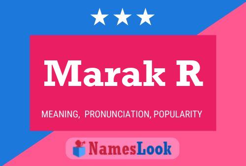 ملصق اسم Marak R