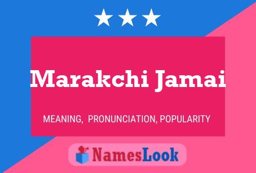 ملصق اسم Marakchi Jamai