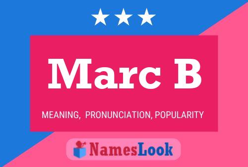 ملصق اسم Marc B