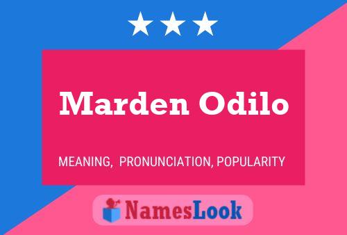 ملصق اسم Marden Odilo