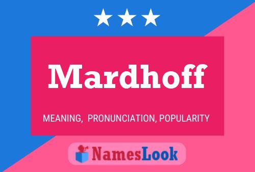 ملصق اسم Mardhoff