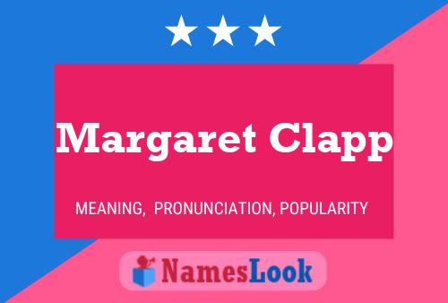 ملصق اسم Margaret Clapp