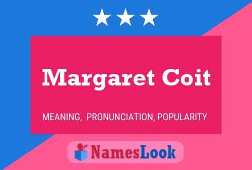 ملصق اسم Margaret Coit