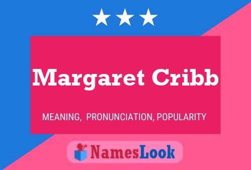 ملصق اسم Margaret Cribb