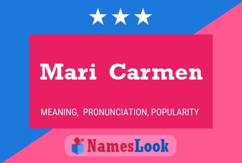 ملصق اسم Mari  Carmen