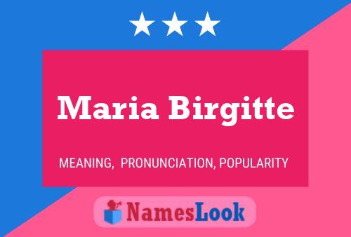 ملصق اسم Maria Birgitte