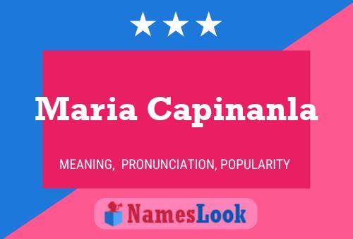 ملصق اسم Maria Capinanla