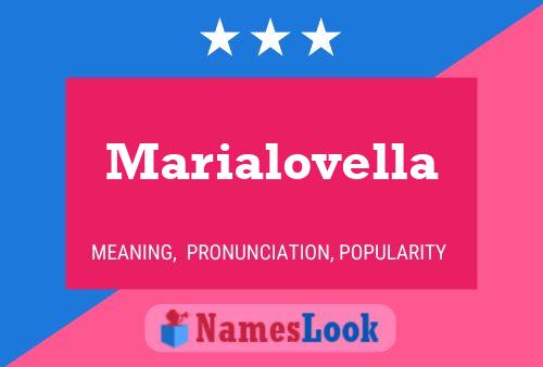 ملصق اسم Marialovella