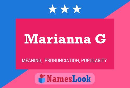 ملصق اسم Marianna G