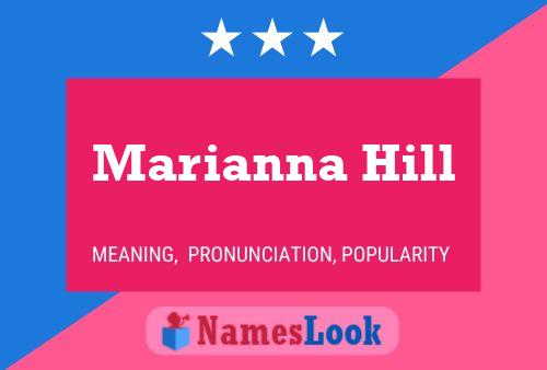 ملصق اسم Marianna Hill