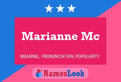 ملصق اسم Marianne Mc