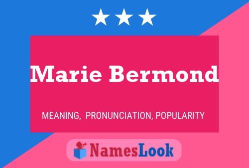 ملصق اسم Marie Bermond