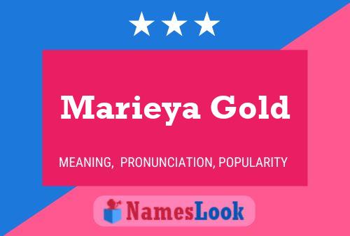 ملصق اسم Marieya Gold