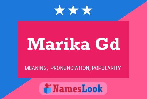 ملصق اسم Marika Gd