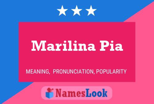 ملصق اسم Marilina Pia