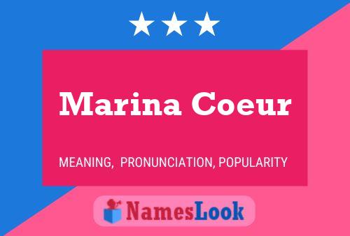 ملصق اسم Marina Coeur