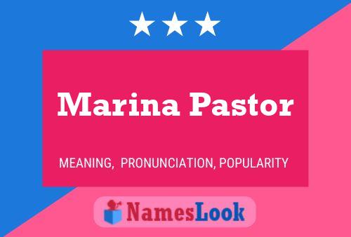 ملصق اسم Marina Pastor