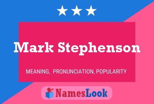 ملصق اسم Mark Stephenson