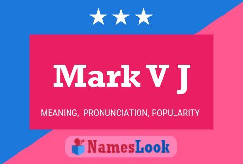 ملصق اسم Mark V J