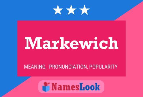 ملصق اسم Markewich