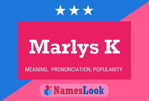 ملصق اسم Marlys K