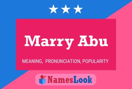 ملصق اسم Marry Abu