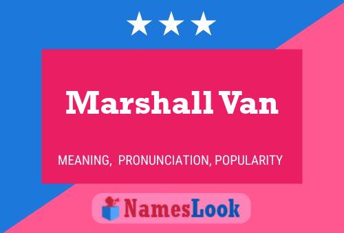 ملصق اسم Marshall Van