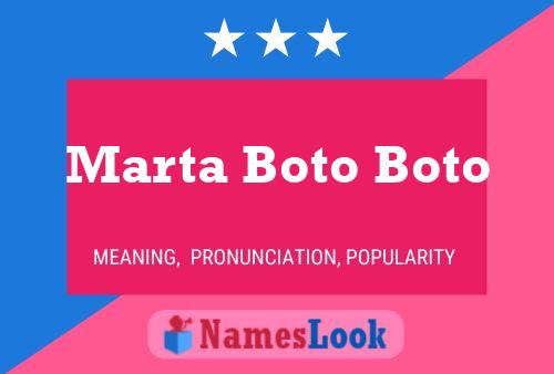 ملصق اسم Marta Boto Boto