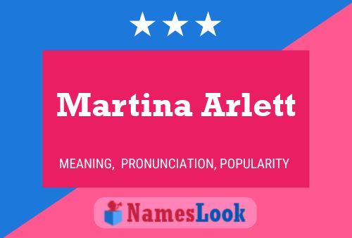 ملصق اسم Martina Arlett