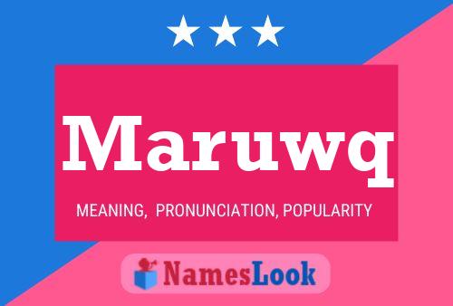 ملصق اسم Maruwq