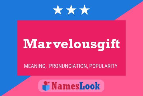 ملصق اسم Marvelousgift