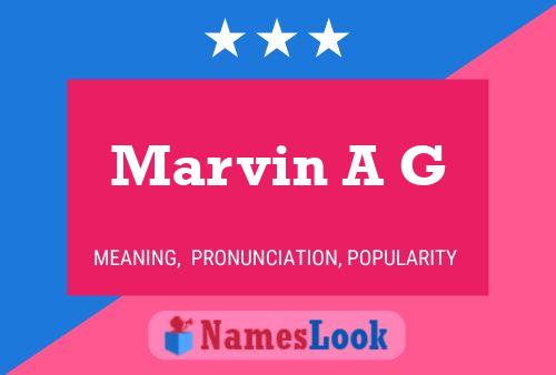 ملصق اسم Marvin A G