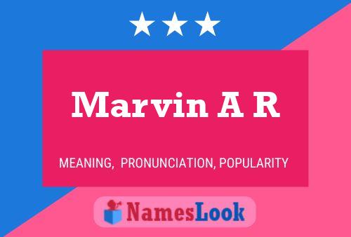 ملصق اسم Marvin A R