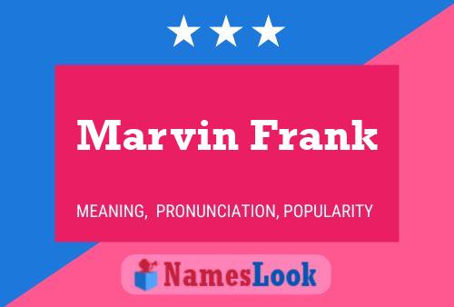 ملصق اسم Marvin Frank