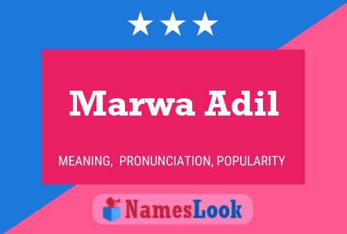 ملصق اسم Marwa Adil