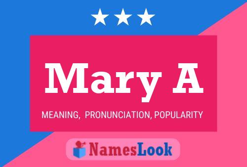 ملصق اسم Mary A