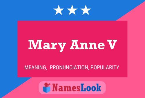 ملصق اسم Mary Anne V