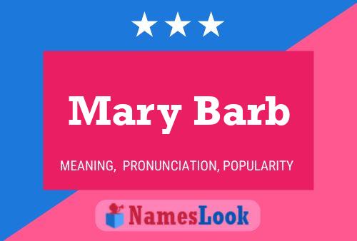 ملصق اسم Mary Barb