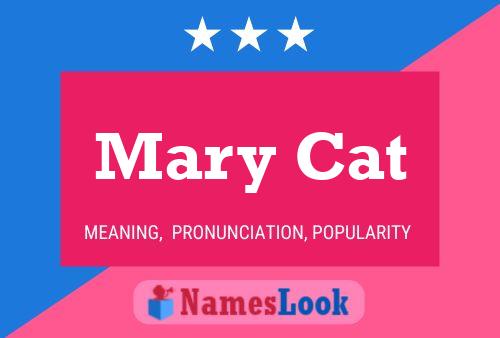 ملصق اسم Mary Cat