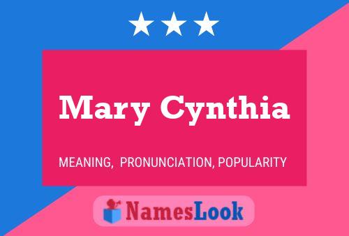 ملصق اسم Mary Cynthia