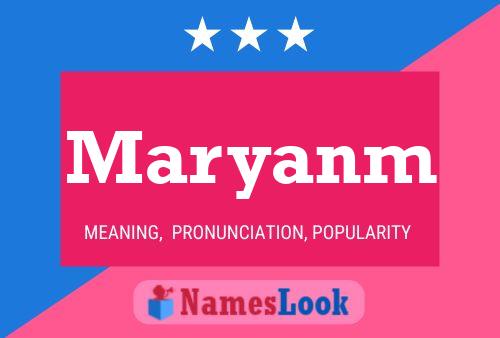 ملصق اسم Maryanm