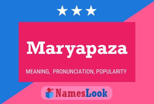 ملصق اسم Maryapaza