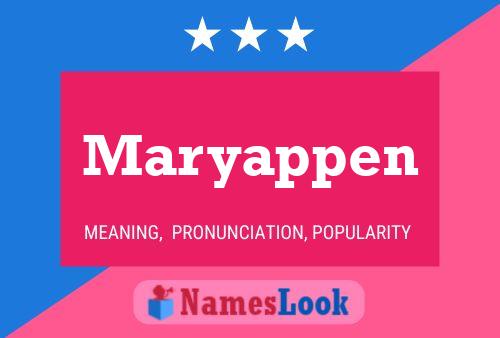 ملصق اسم Maryappen