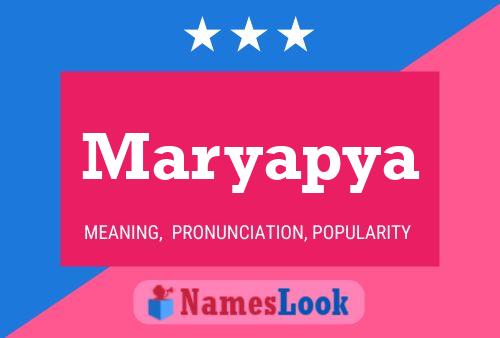 ملصق اسم Maryapya