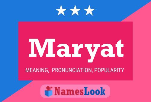 ملصق اسم Maryat