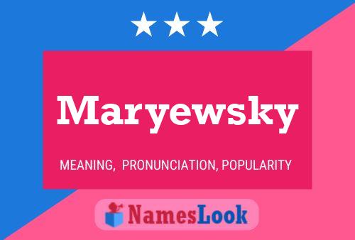 ملصق اسم Maryewsky