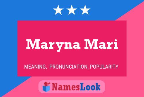 ملصق اسم Maryna Mari