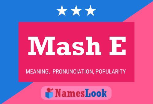 ملصق اسم Mash E