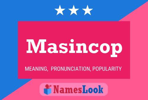 ملصق اسم Masincop